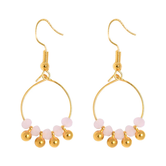 MINKY EARRINGS - PALE PINK