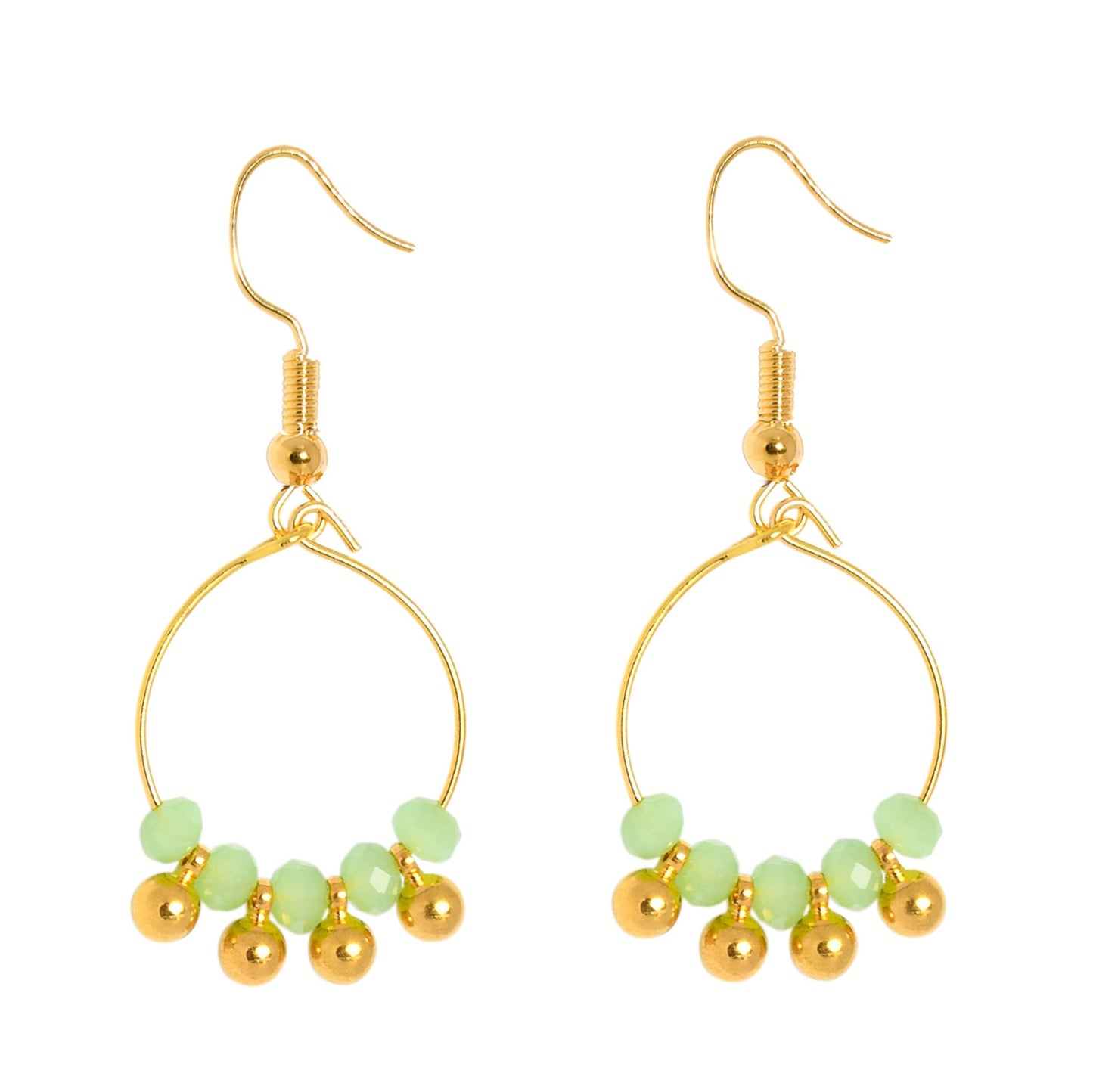 MINKY EARRINGS - PALE GREEN