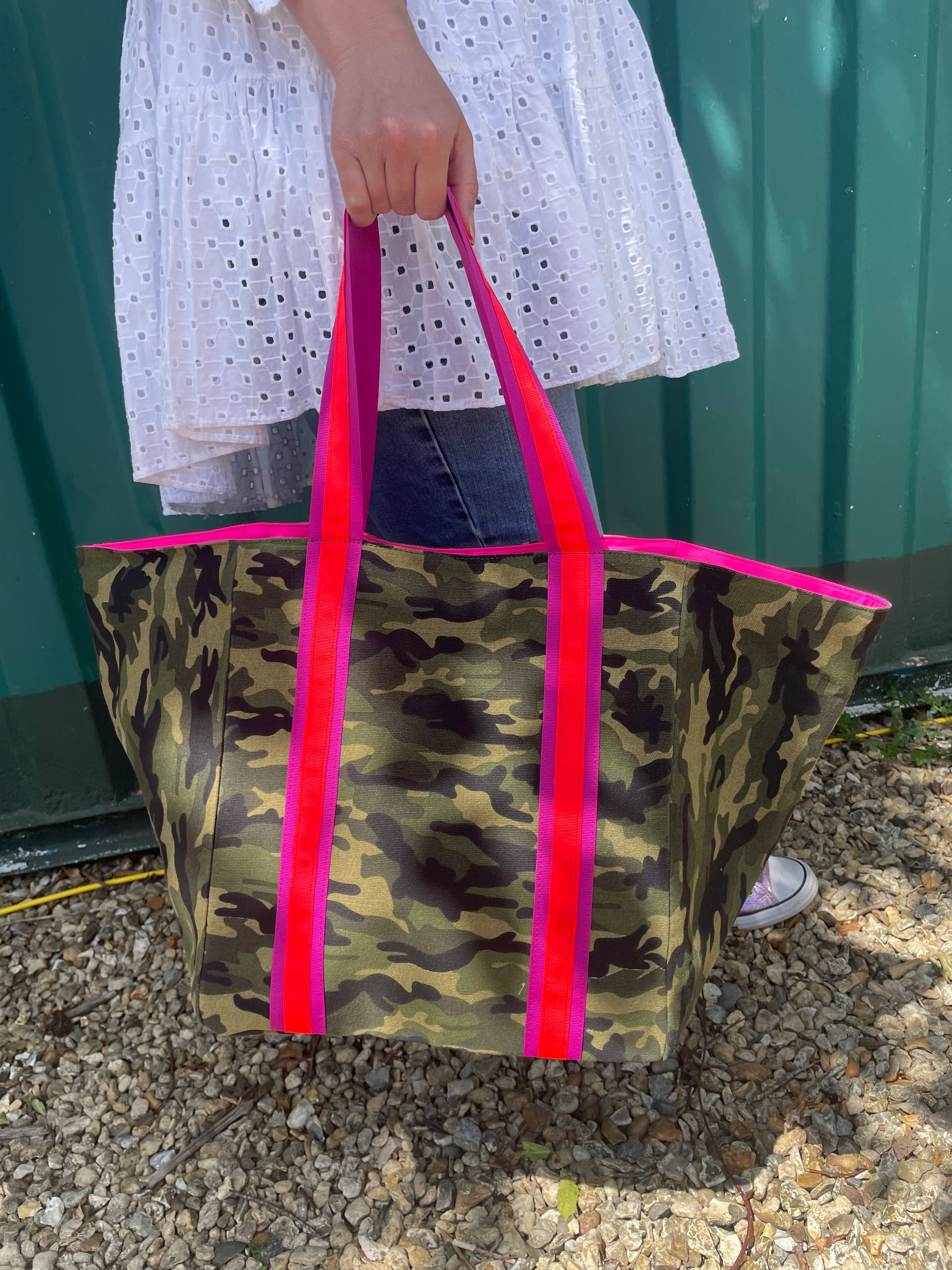 Camo beach bag online