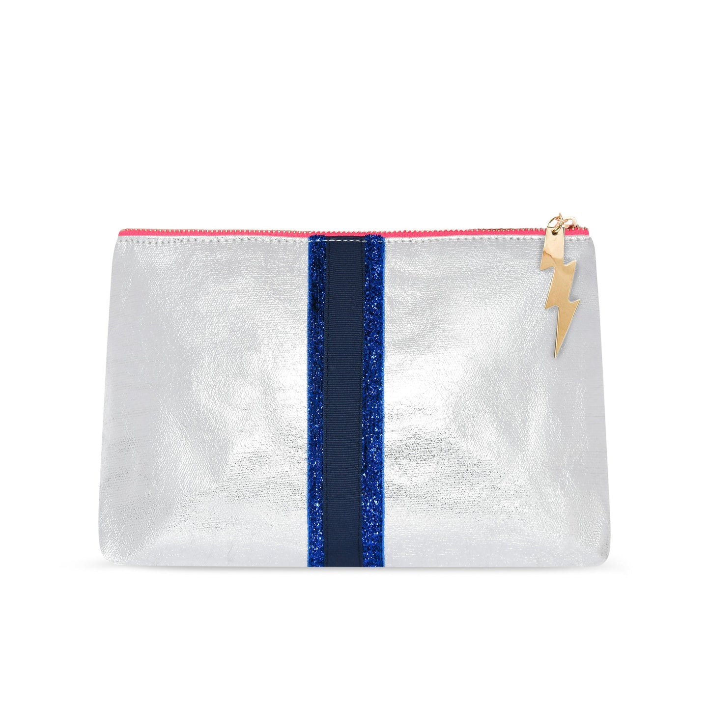 SHEENY SILVER CLUTCH