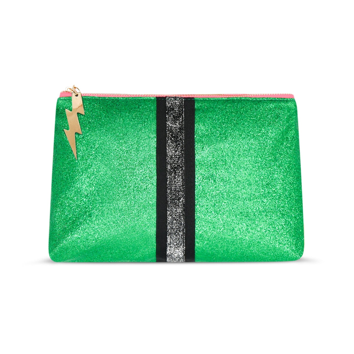 GREEN GLITTER CLUTCH - Cockatoo