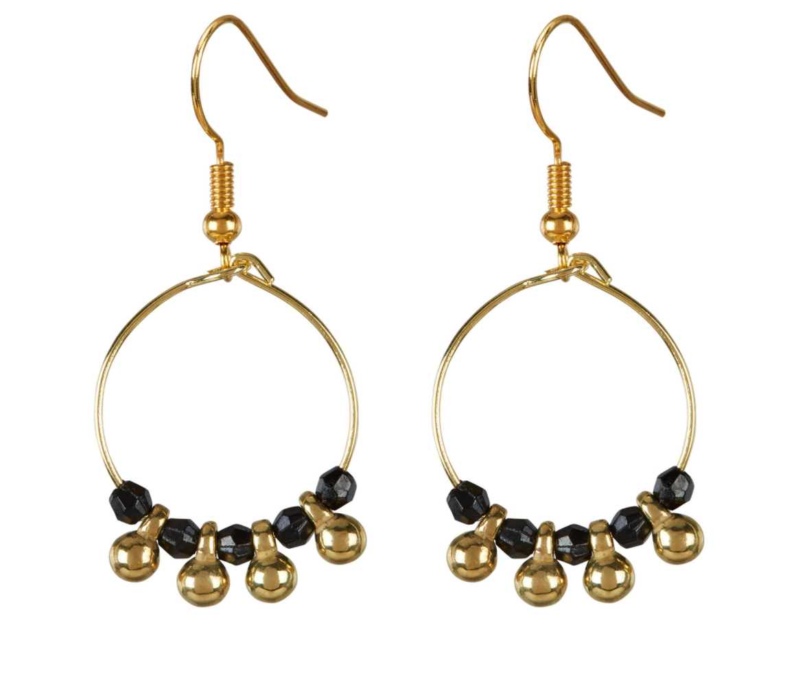 DINKY EARRINGS - BLACK - Cockatoo