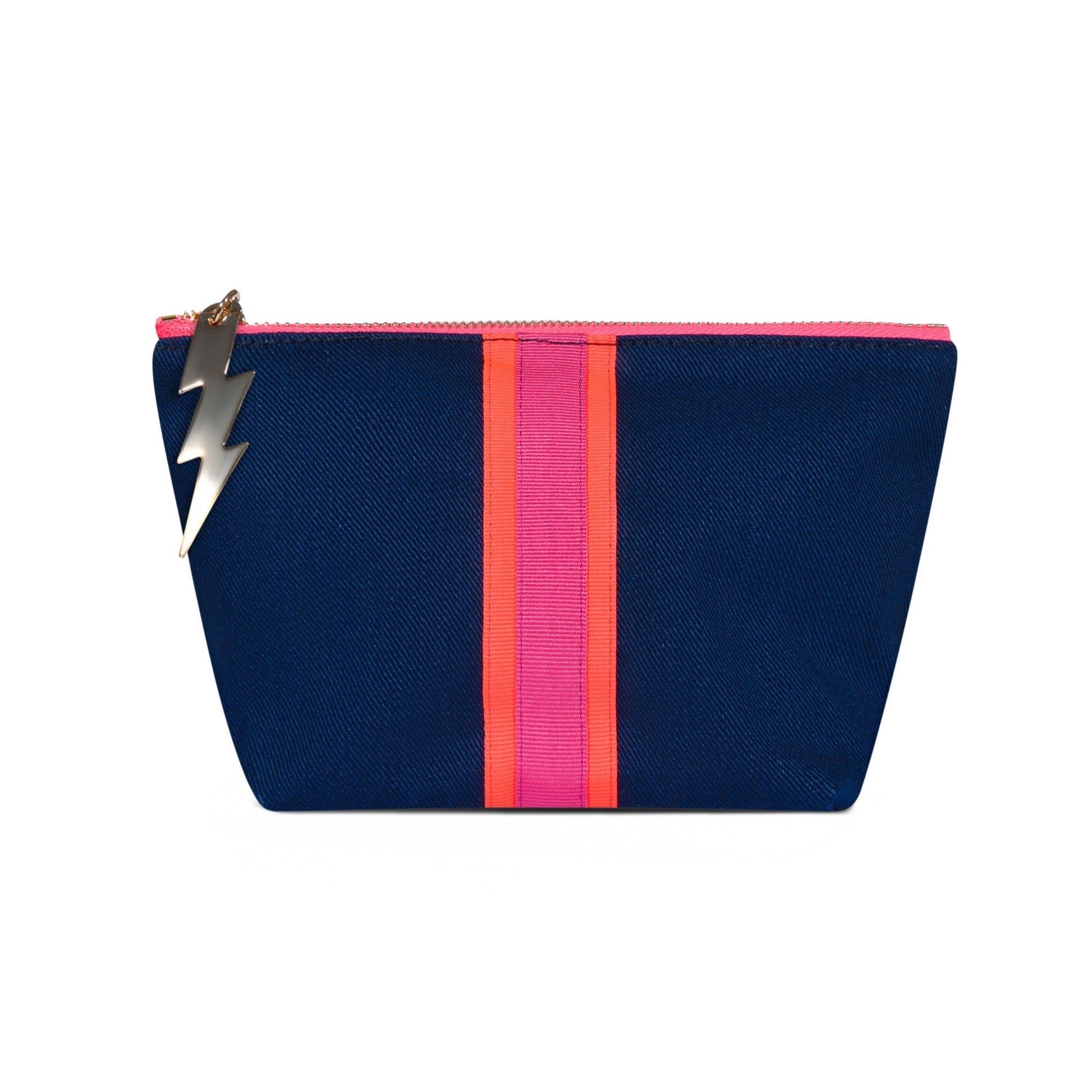 SMALL NAVY LUCKY STRIPE BAG - Cockatoo